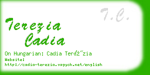 terezia cadia business card